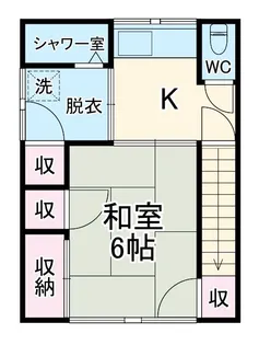 秋山アパート【2階】の間取り