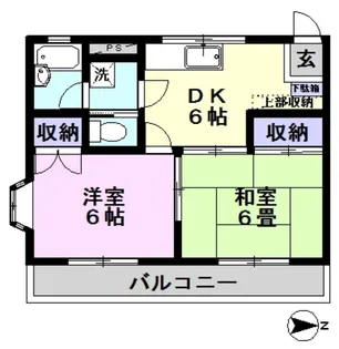 メゾン中川【3階】の間取り