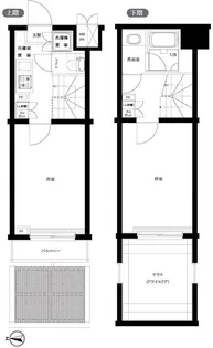 ルーブル早稲田六番館【1階】の間取り