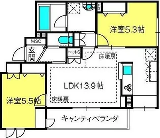 Annex R【3階】の間取り