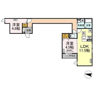 グラナーデ西亀有【2階】の間取り