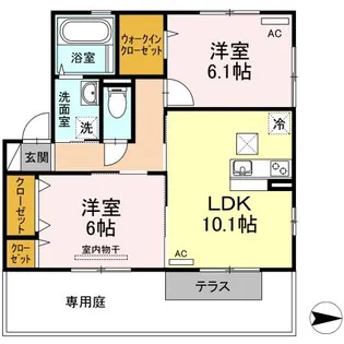 サントリーニ【1階】の間取り
