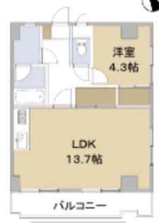 AQUAレジデンス京王八王子駅前 第68【7階】の間取り