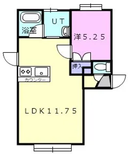 アルブル【1階】の間取り