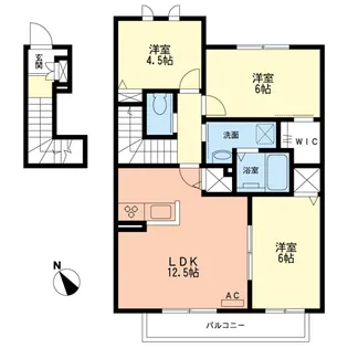 サンモール宮田I【2階】の間取り