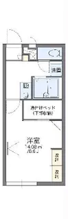 レオパレス京町さくら【2階】の間取り
