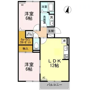 ロイヤルタウン松崎 A101【1階】の間取り