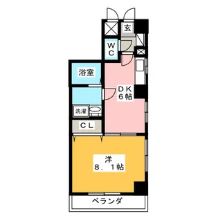 Chez moi【6階】の間取り