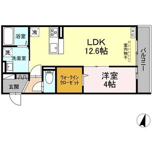 ソフィア栢山【2階】の間取り