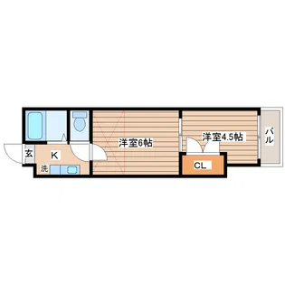 ソラーナ柴田【2階】の間取り