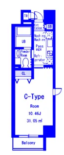 ブランシュエール【7階】の間取り