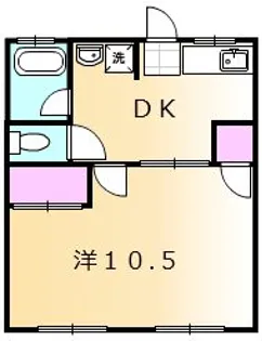 シティハイムみどりがおか【1階】の間取り
