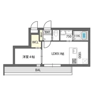 GrandPaseo north【2階】の間取り