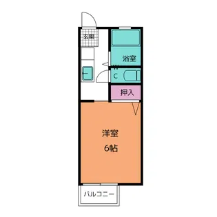第2ホワイトハウス【2階】の間取り