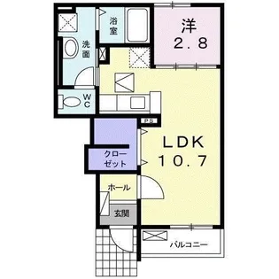 サム・スマイルガーデン【1階】の間取り