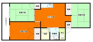 新具マンション【2階】の間取り