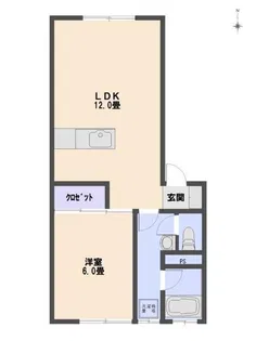 ビリーハイツ【1階】の間取り