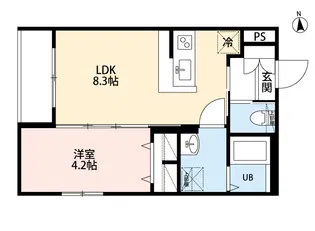 robot home万町【3階】の間取り
