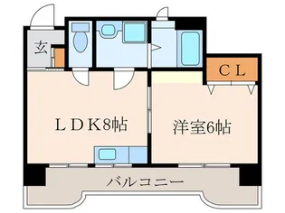 クラッシック戸畑【7階】の間取り