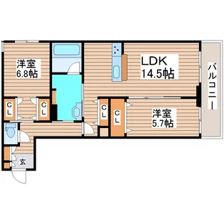 グローレン柏木【3階】の間取り