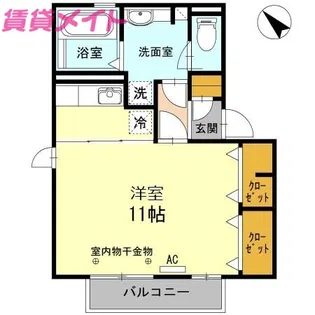 レーテ B【2階】の間取り