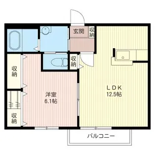 シャトレーンさやか【2階】の間取り