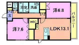 ブレジオくりの木【1階】の間取り