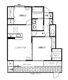 セジュールT・S II【1階】の間取り