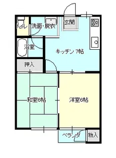 メゾンカローM【1階】の間取り