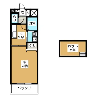 キチーム津田沼【7階】の間取り