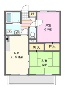 エクレールB【1階】の間取り