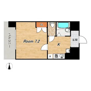 セント綾大宮【6階】の間取り
