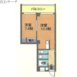 VIP-IN太平洋ノースヒルズ【4階】の間取り