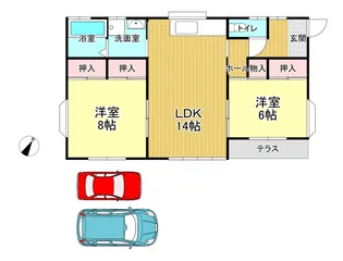 宮城県岩沼市吹上3【一戸建】の間取り