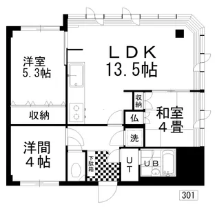 新橋READビル【3階】の間取り