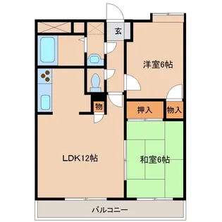 ひまわり21【6階】の間取り
