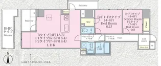 クロスゲート青葉台【5階】の間取り