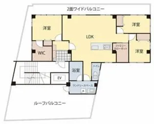 ドリアン ヴィラ【6階】の間取り