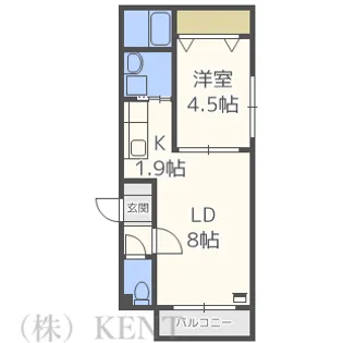 MTガーデン発寒南【2階】の間取り