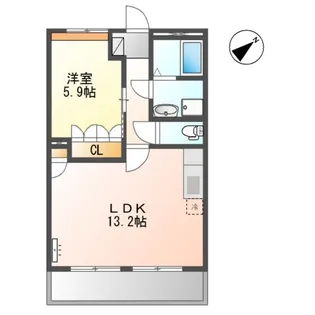 福岡県飯塚市潤野【アパート】の間取り
