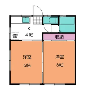 コーポ加藤【1階】の間取り