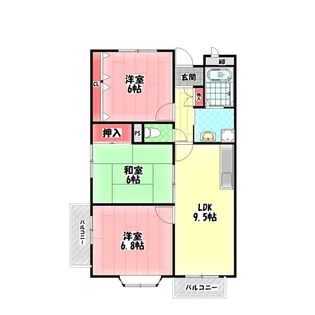 GOTTS門真南【4階】の間取り