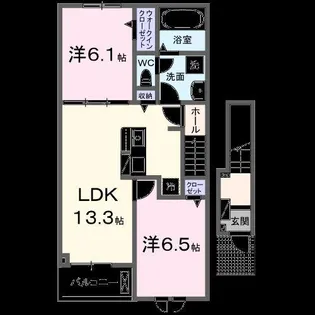 熊本県菊池市西寺【アパート】の間取り