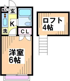 東京都世田谷区祖師谷2【アパート】の間取り