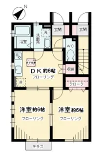 ビオトープ桜丘A棟【1階】の間取り