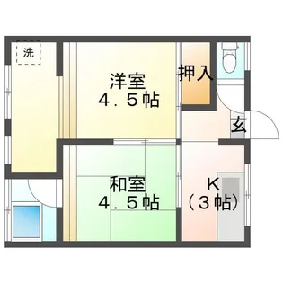 第一林アパート【2階】の間取り