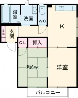メゾンボヌール【2階】の間取り