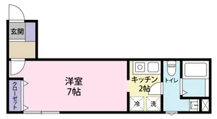 県大常実III番館 (駐輪場有 )【3階】の間取り