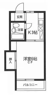 ジュネス峰岡【2階】の間取り