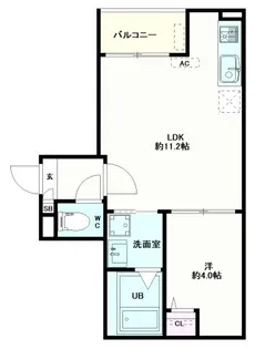 Jack sunashindenI【3階】の間取り